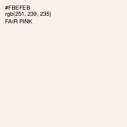 #FBEFEB - Fair Pink Color Image